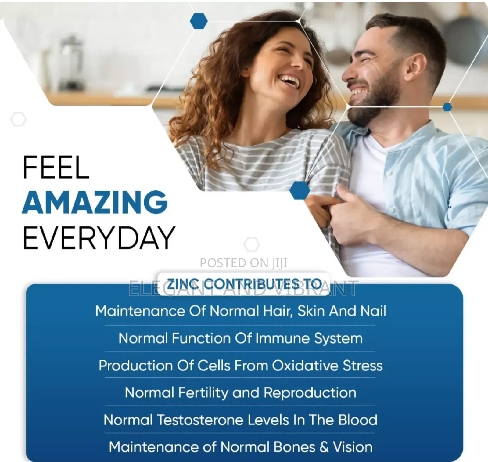Zinc Bisglycinate-400 50mg Tab - Hair Skin Nails - Fertility