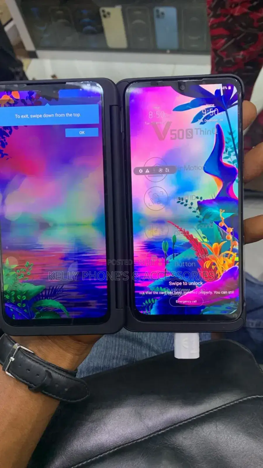 New LG V50S Thinq 256 GB Black