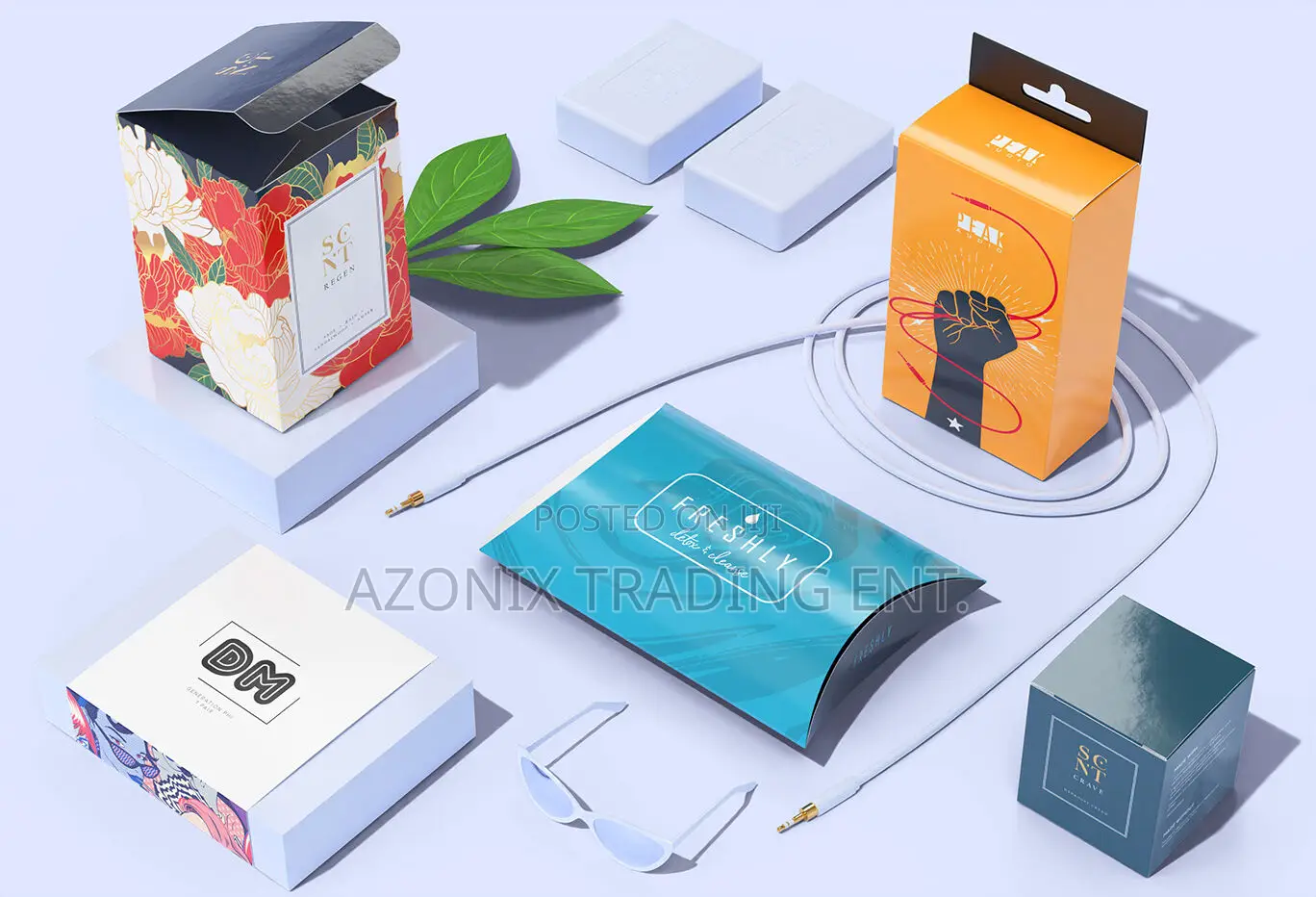 Rubber Packages, Gift Boxes, Products Packages