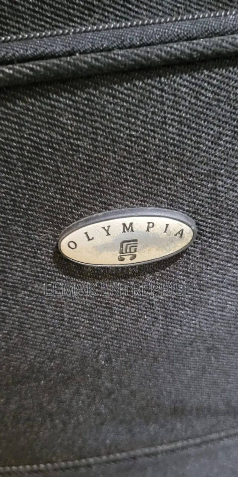 OLYMPIA Suitcase Black Large Traveling Suitcase