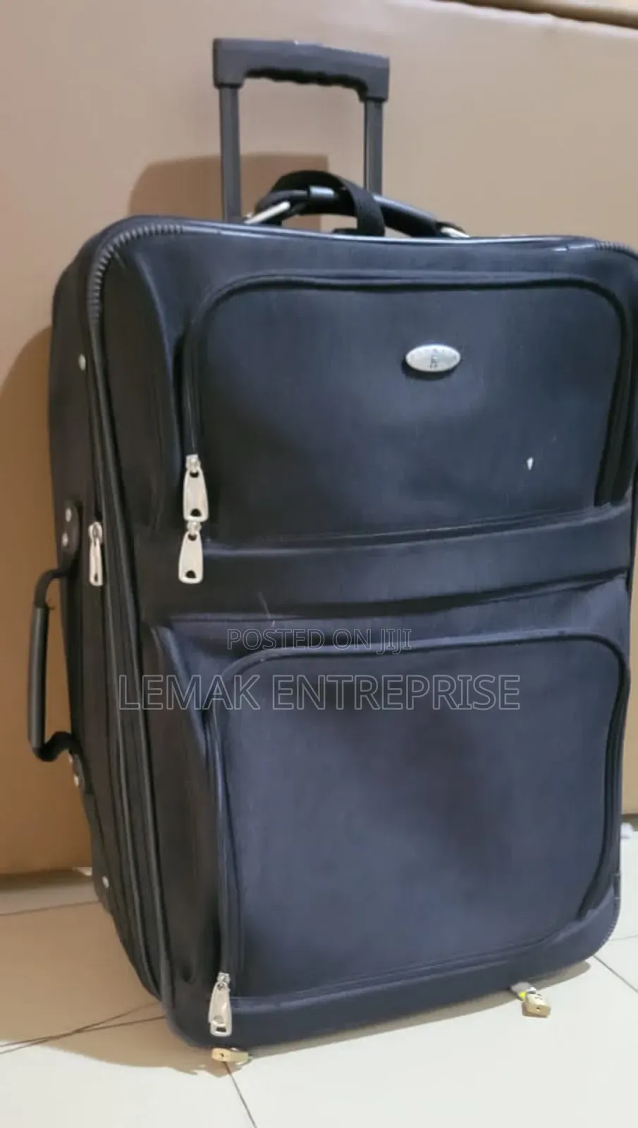 OLYMPIA Suitcase Black Large Traveling Suitcase