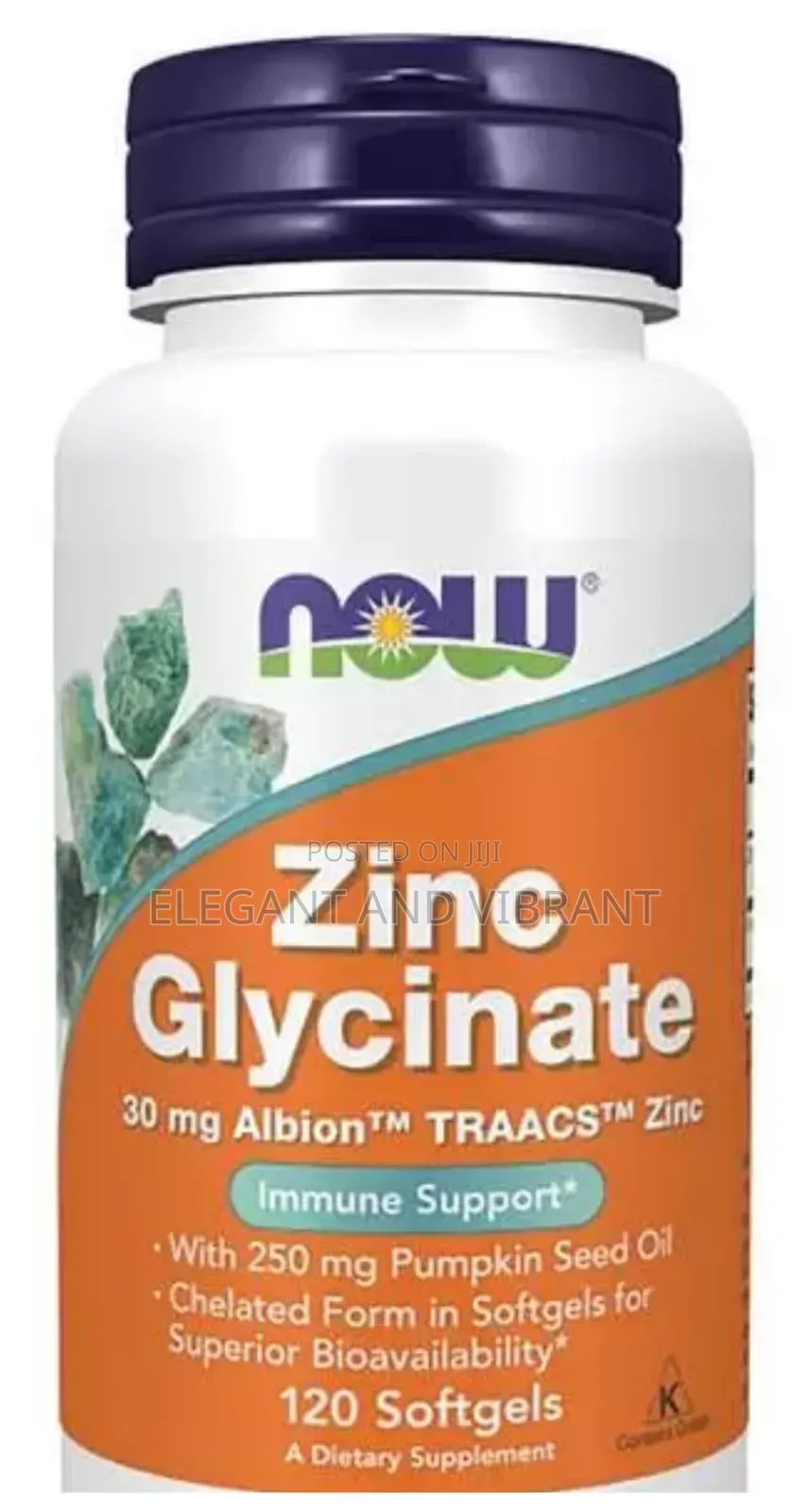 Now Foods Zinc Glycinate 120 Softgels