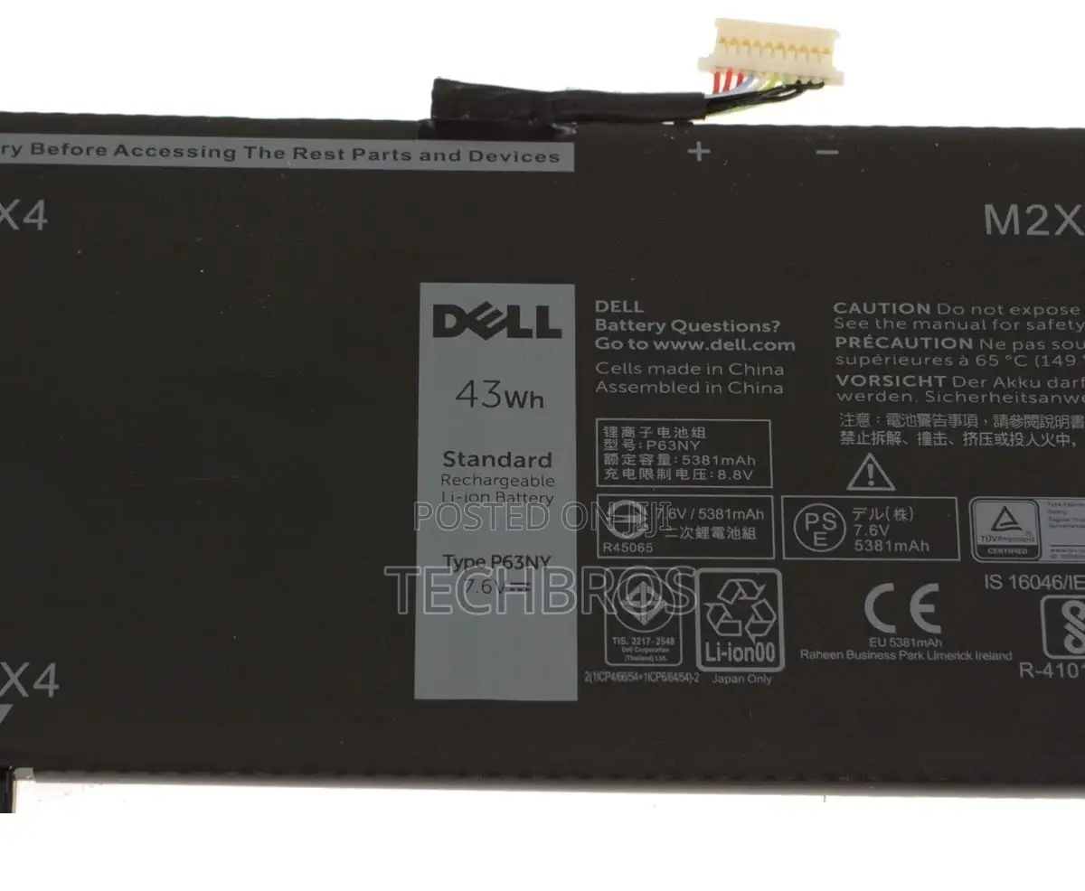 Original Battery P63NY Dell Latitude 13 7370| 7370 |E7370