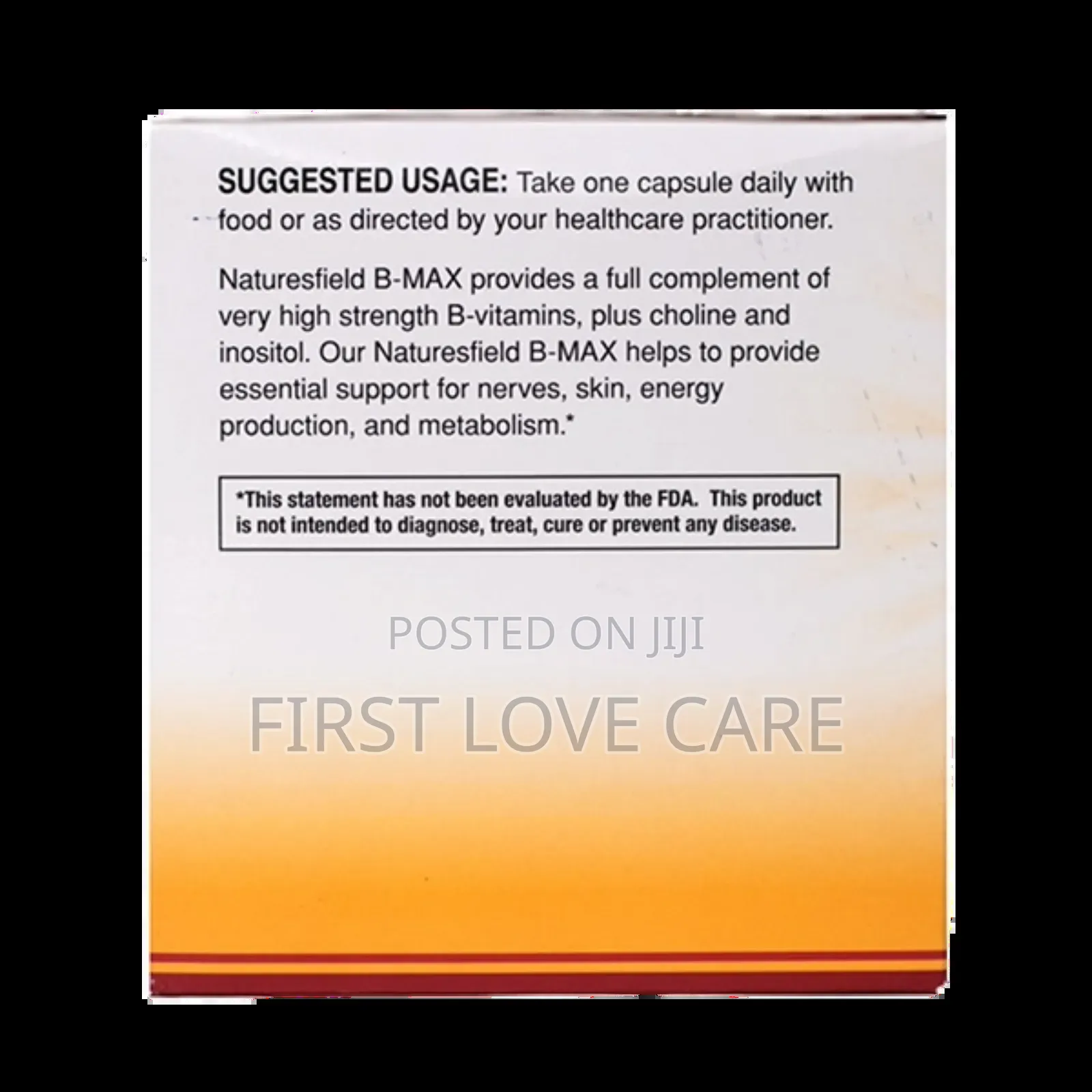 Nature's Field Vitamin B Complex B Max