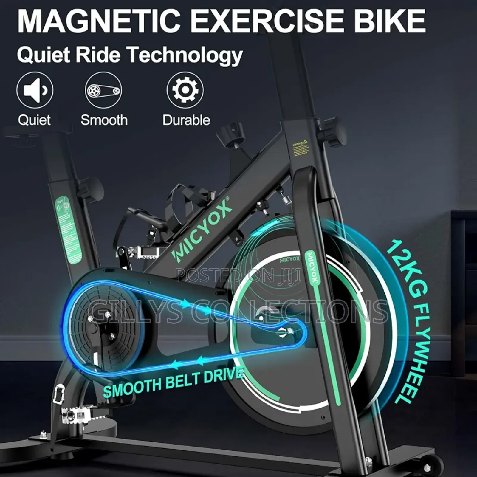 Spinning Bike Silent Stationary Bikes Commercial