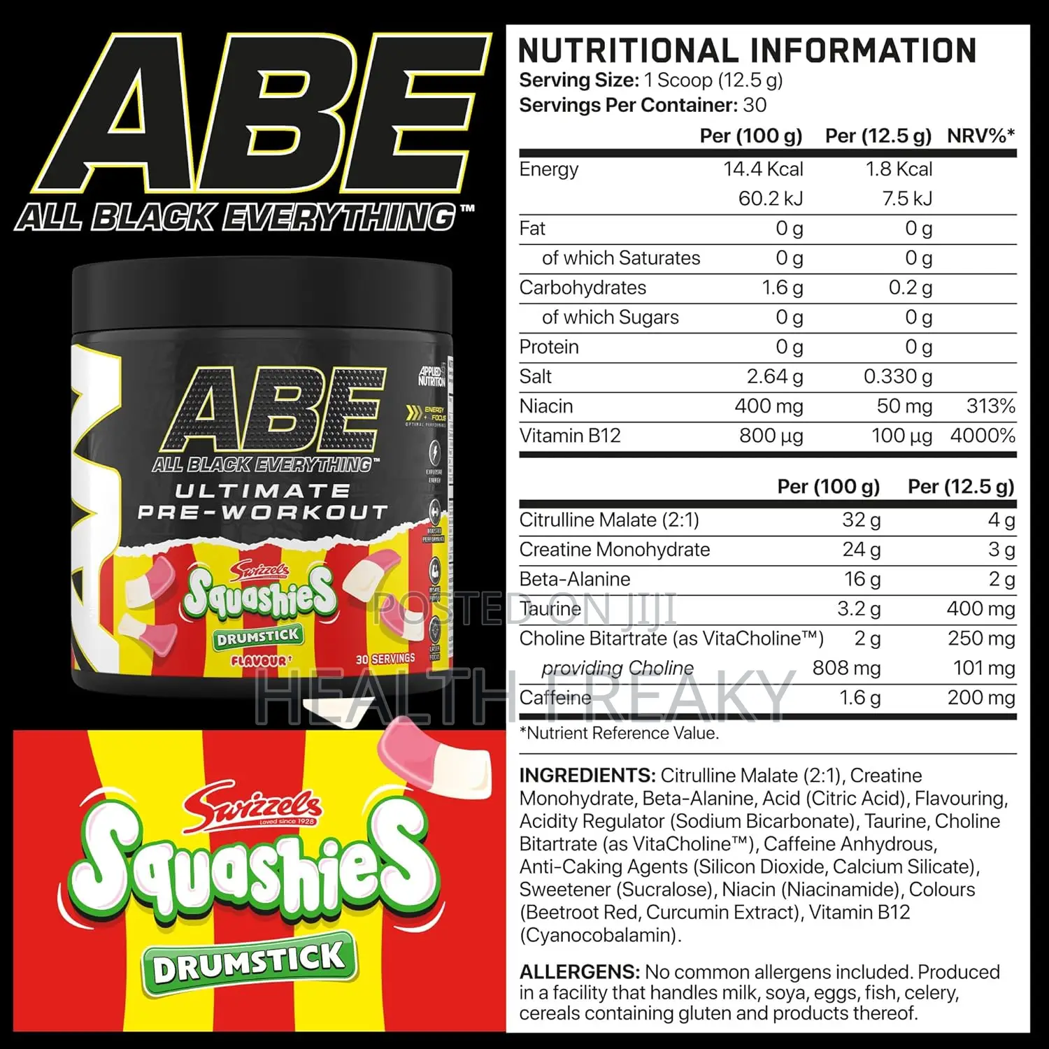 Preworkout Abe Preworkout Creatine Energy Muscle Builder