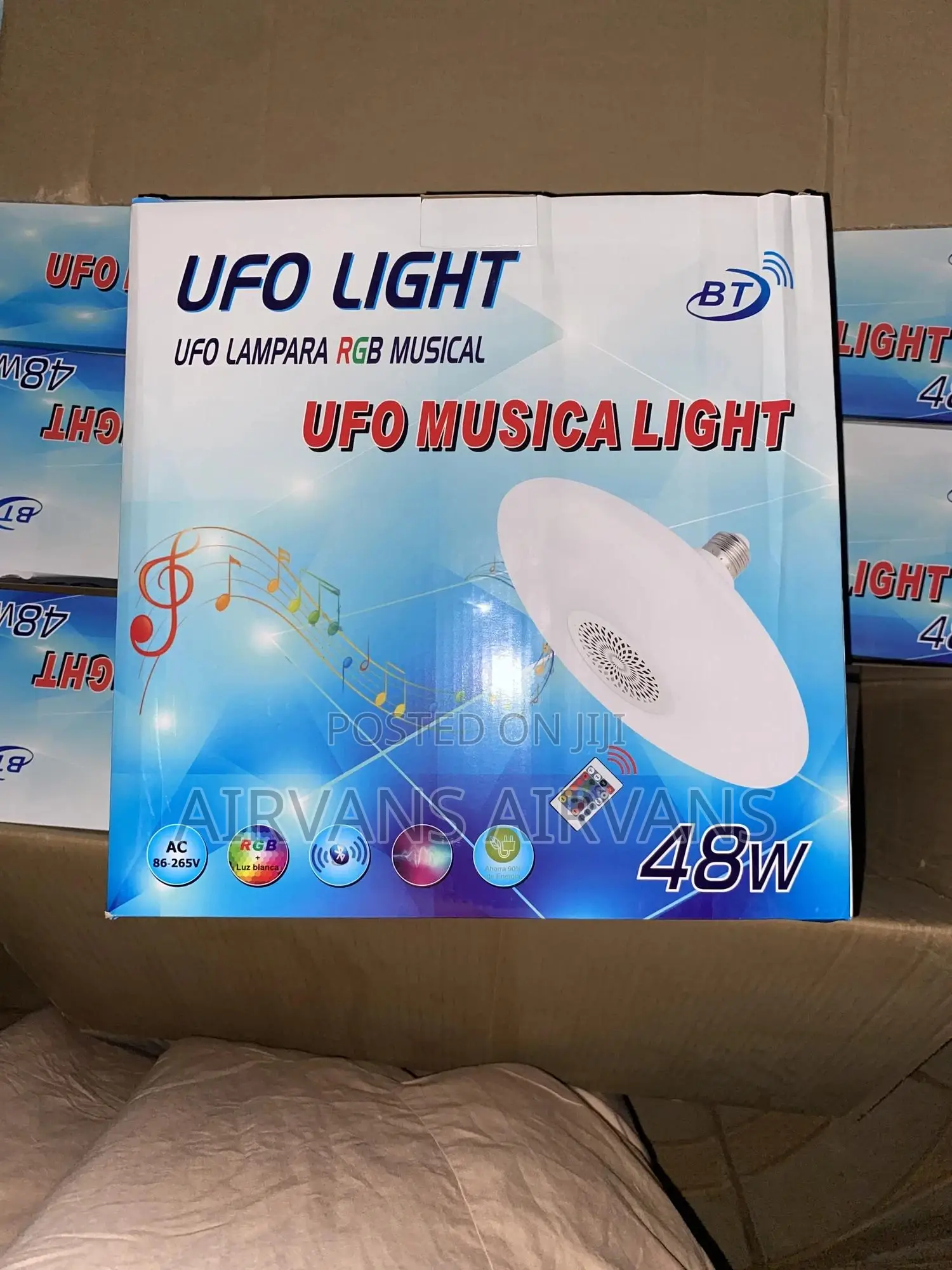 UFO Light Lampara RGB Musical (48 Watts)