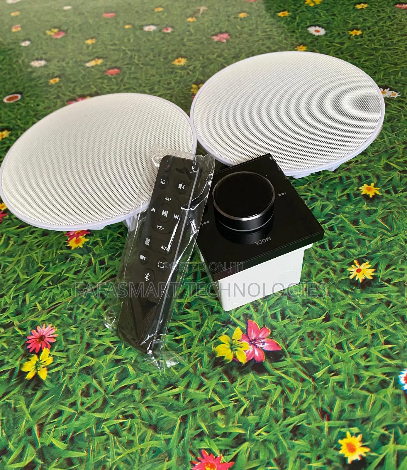 2 Ceiling Speaker + Wall Amplifier