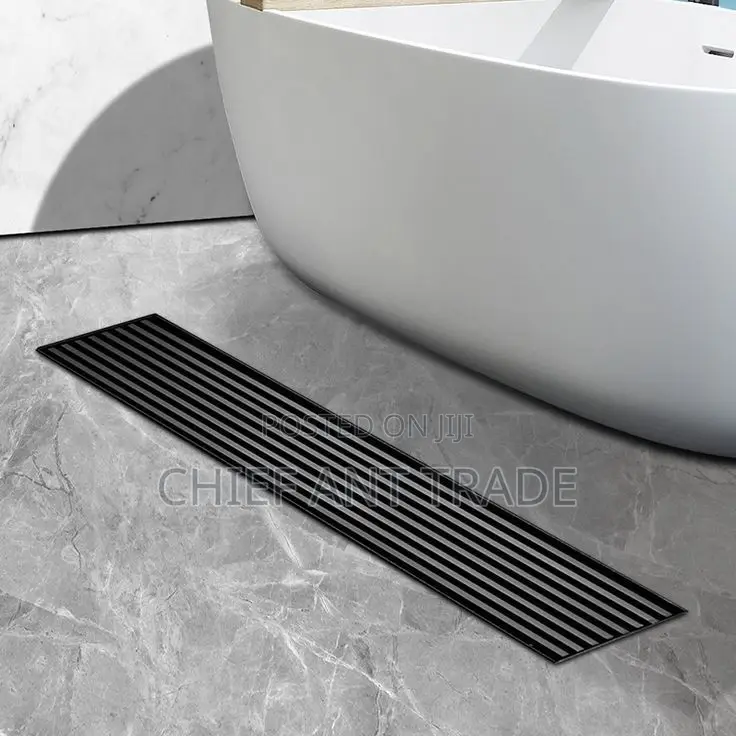 Black Floor Drainer. 40cm DLT-40