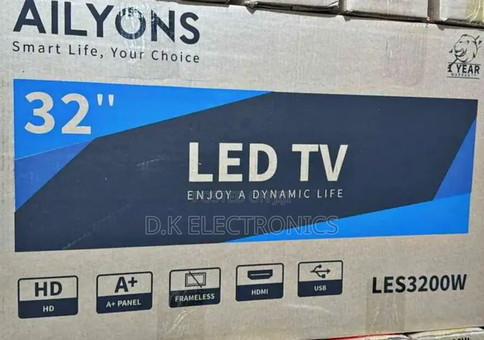 Ailyons 32 Inches Digital Sartilite Uhd Slim Television