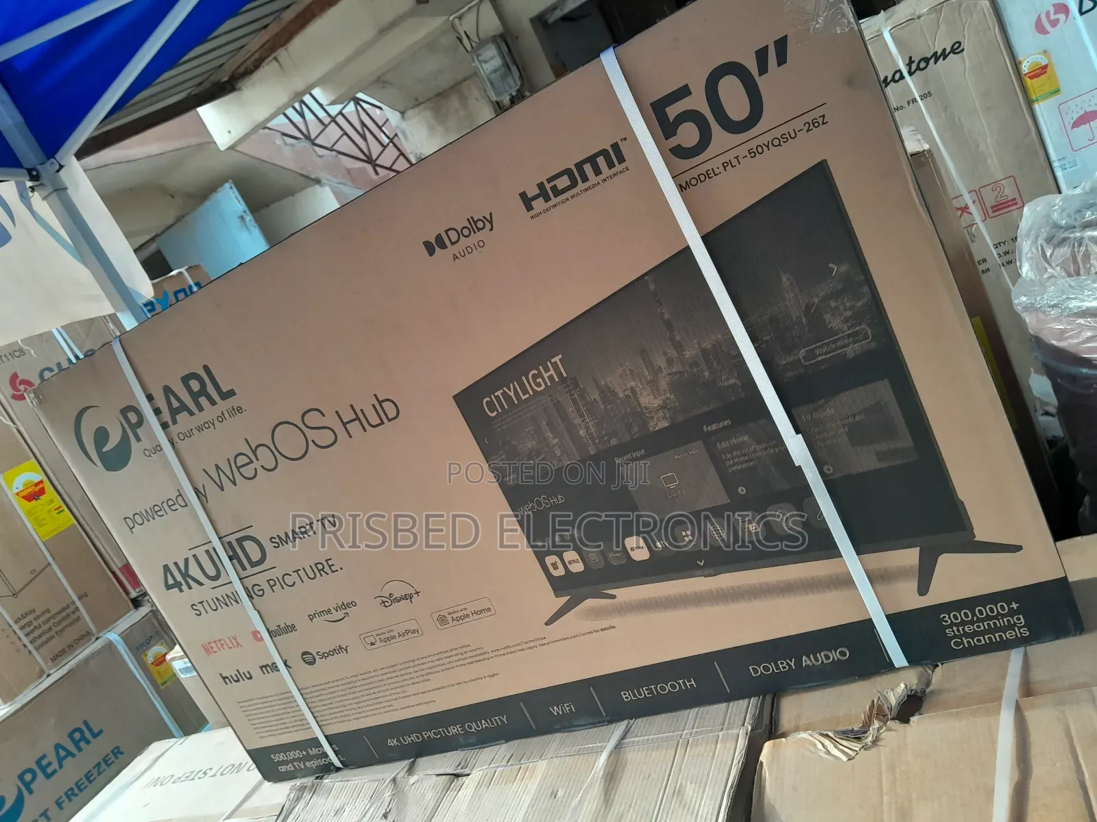 Pearl 50" Durable Smart TV Uhd 