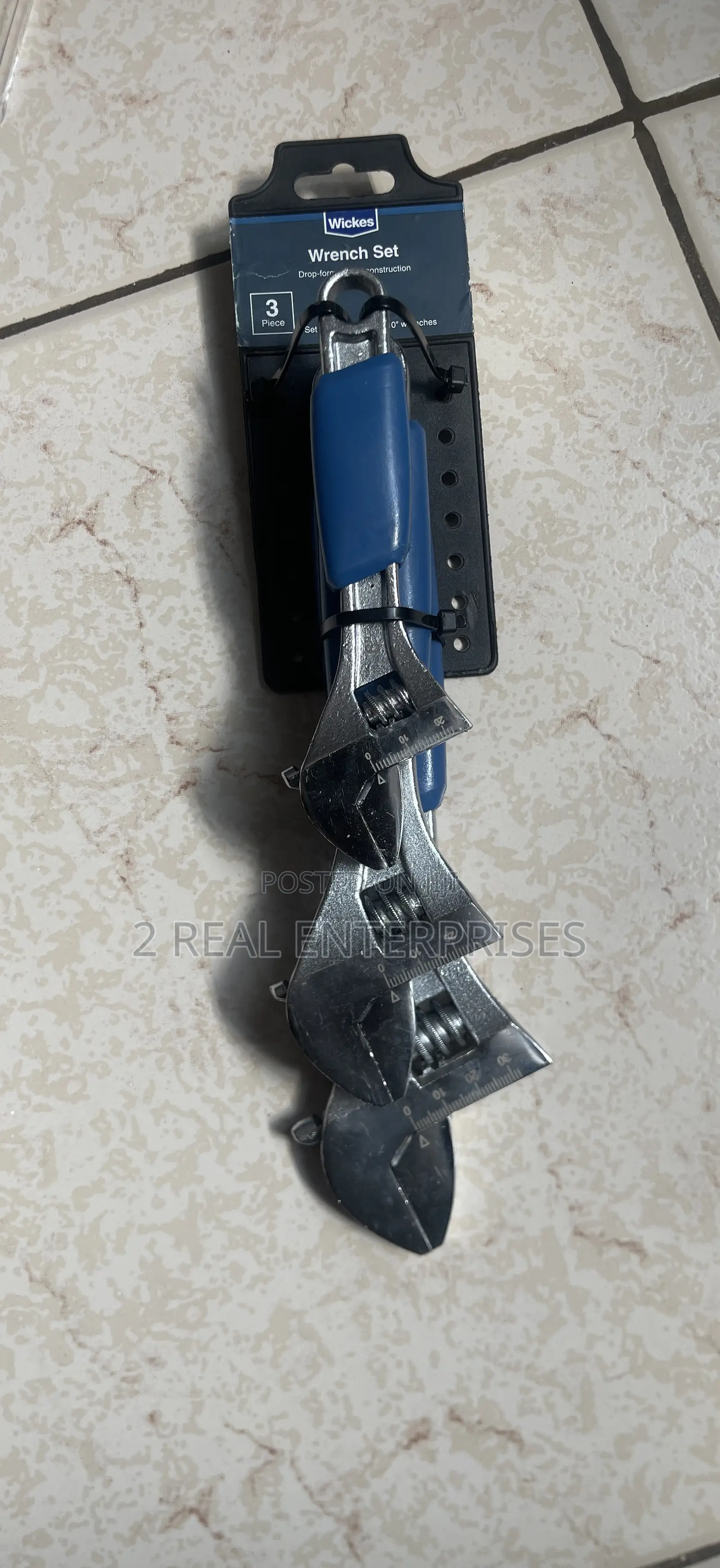 Original Wickes 3 in 1 Adjustable Wrench 6,8,10 Inches UK