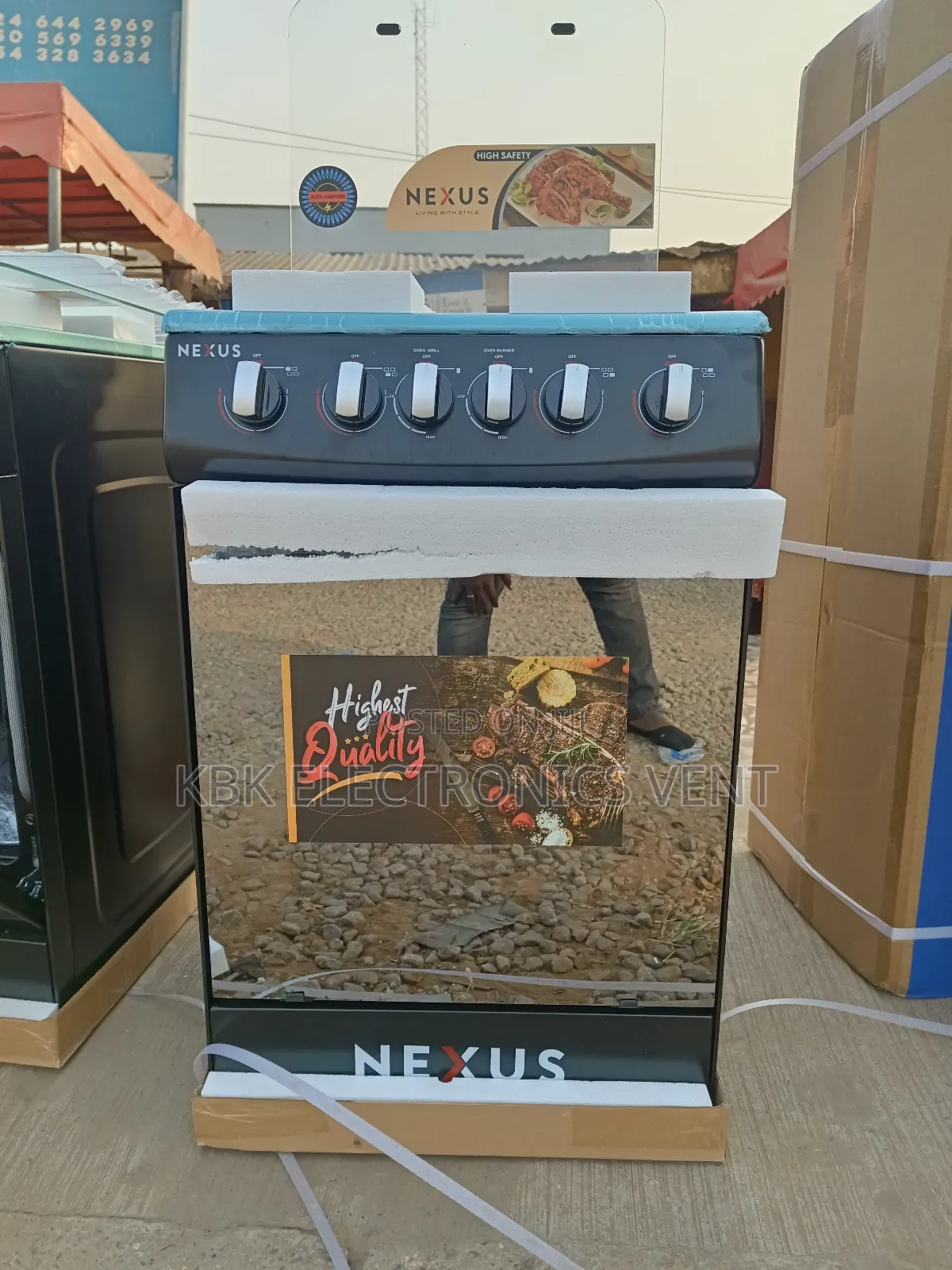 Nexus 4burner Gas Cooker Oven +Grill + Auto Ignition