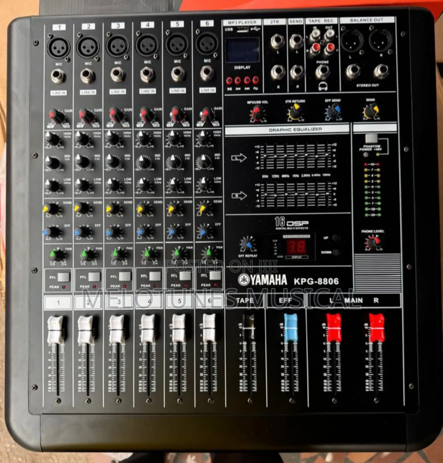 Yamaha KPG-8806 6-Channel Powered Mixer
