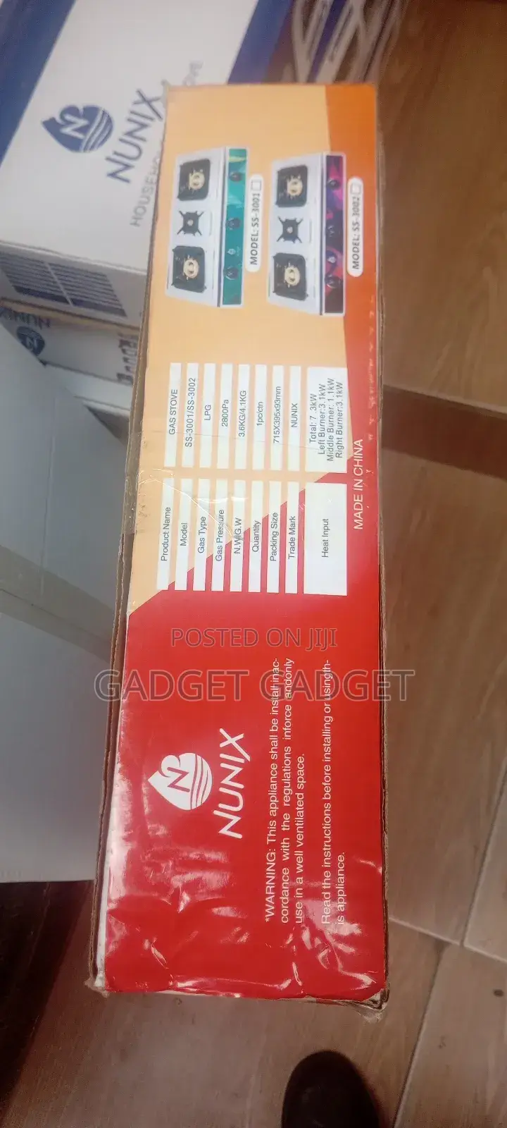 Nuxnix 3 Way Gas Stove