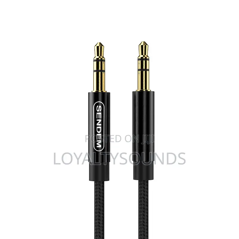 2 Meters 3.5mm Male to Male Braided Audio Cable