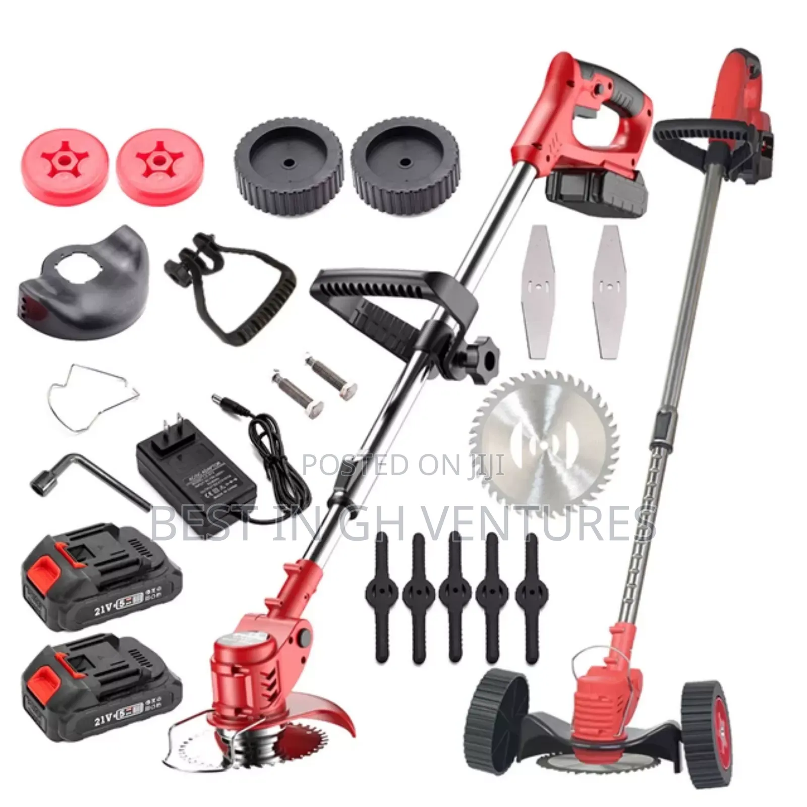 Rechargeable Grass Weeding Machine With Wheels