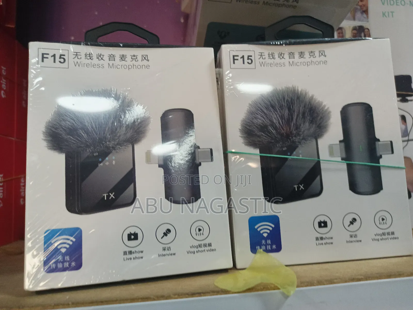 F15 2in1 Wireless Lavalier Microphone