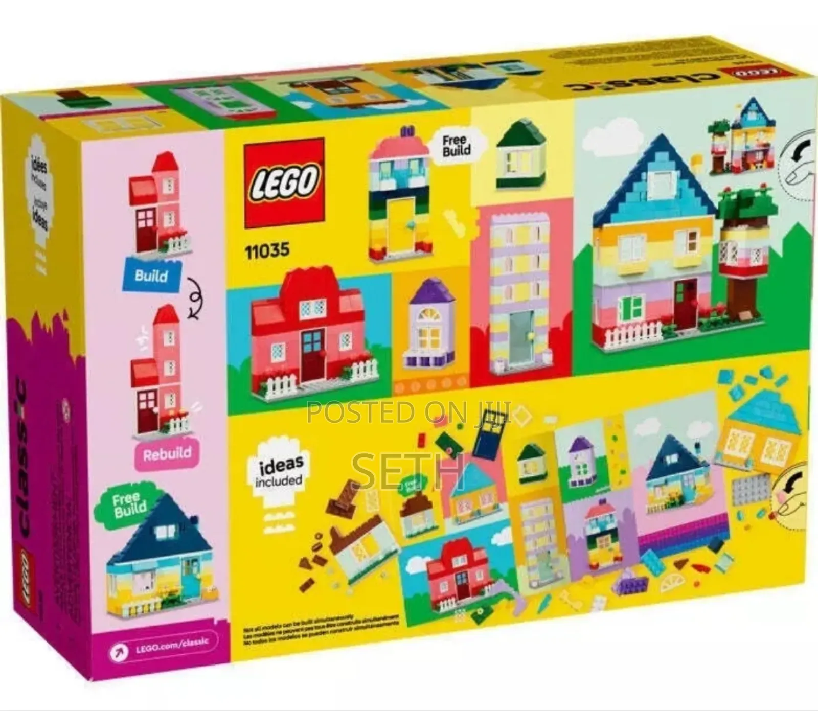LEGO Classic Creative Houses Brick Building Set 850pcs
