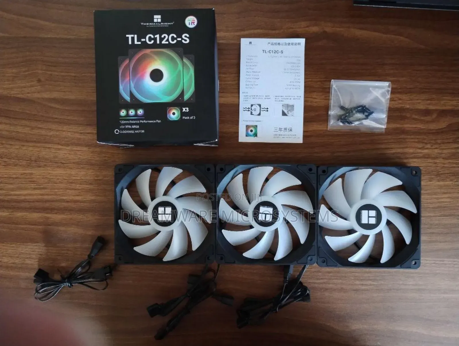 Thermalright TL-C12C 3 in 1 120mm Cooling Fan 5V ARGB