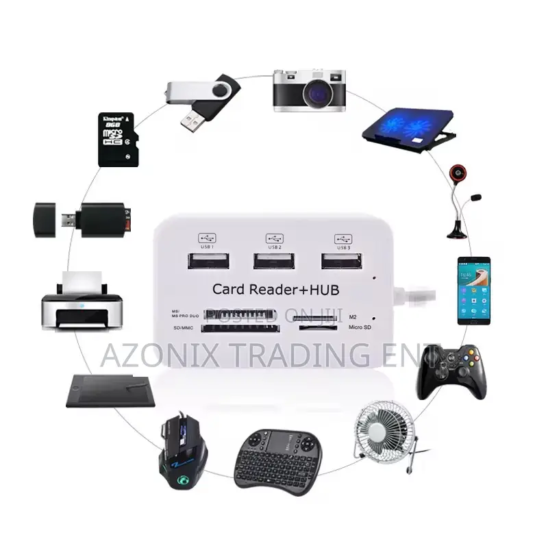 3usb + Card Reader Pc Hub