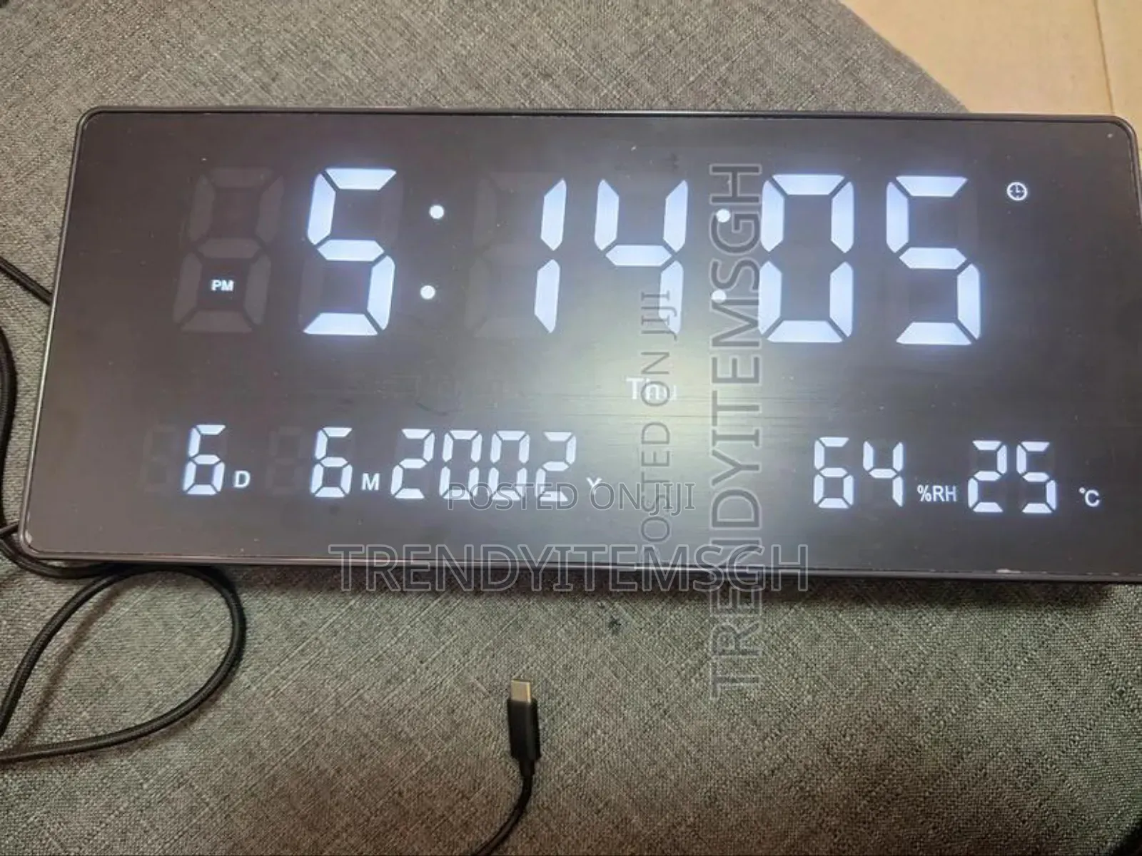 Digital Wall Clock Display Calendar