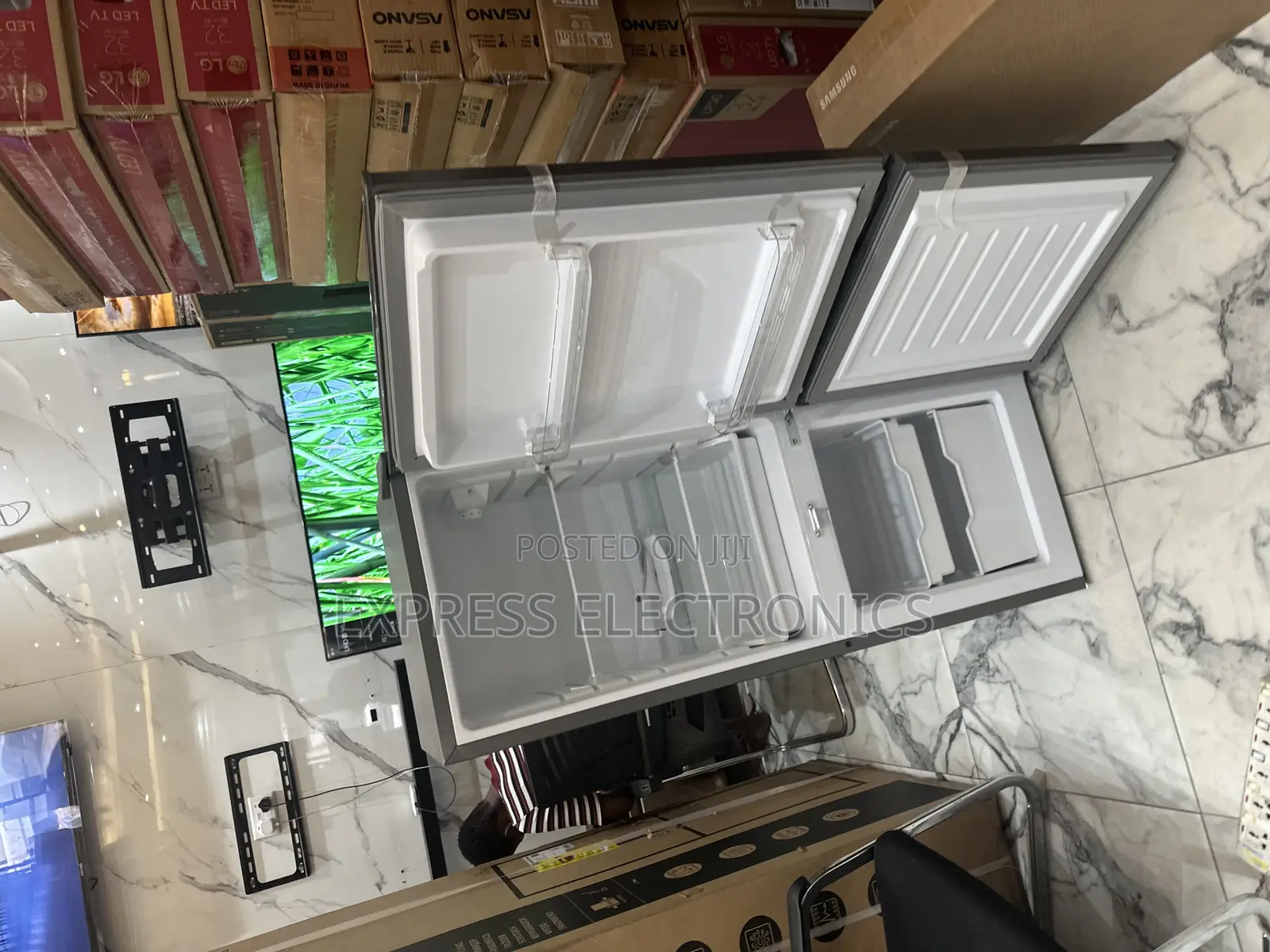 High Quality Double Door Fridge Galaxy