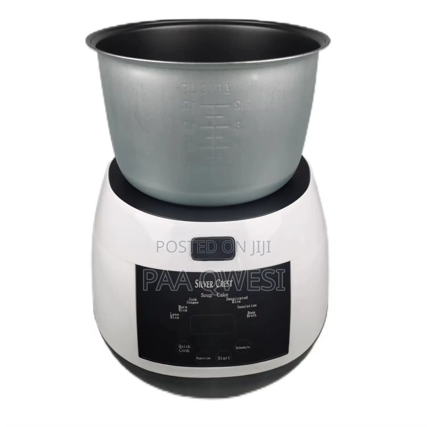 6L Large Capacity Touch Screen Silver Crest Rice Cooker