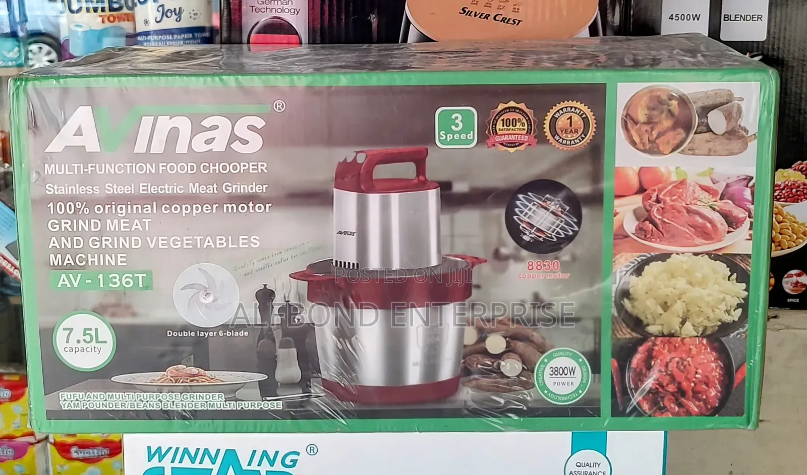 Avinas Multifunction Food Chopper Fufu Machine