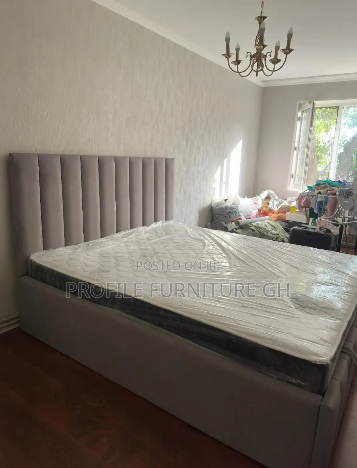 Queen Size Frame With Brand New Mattress