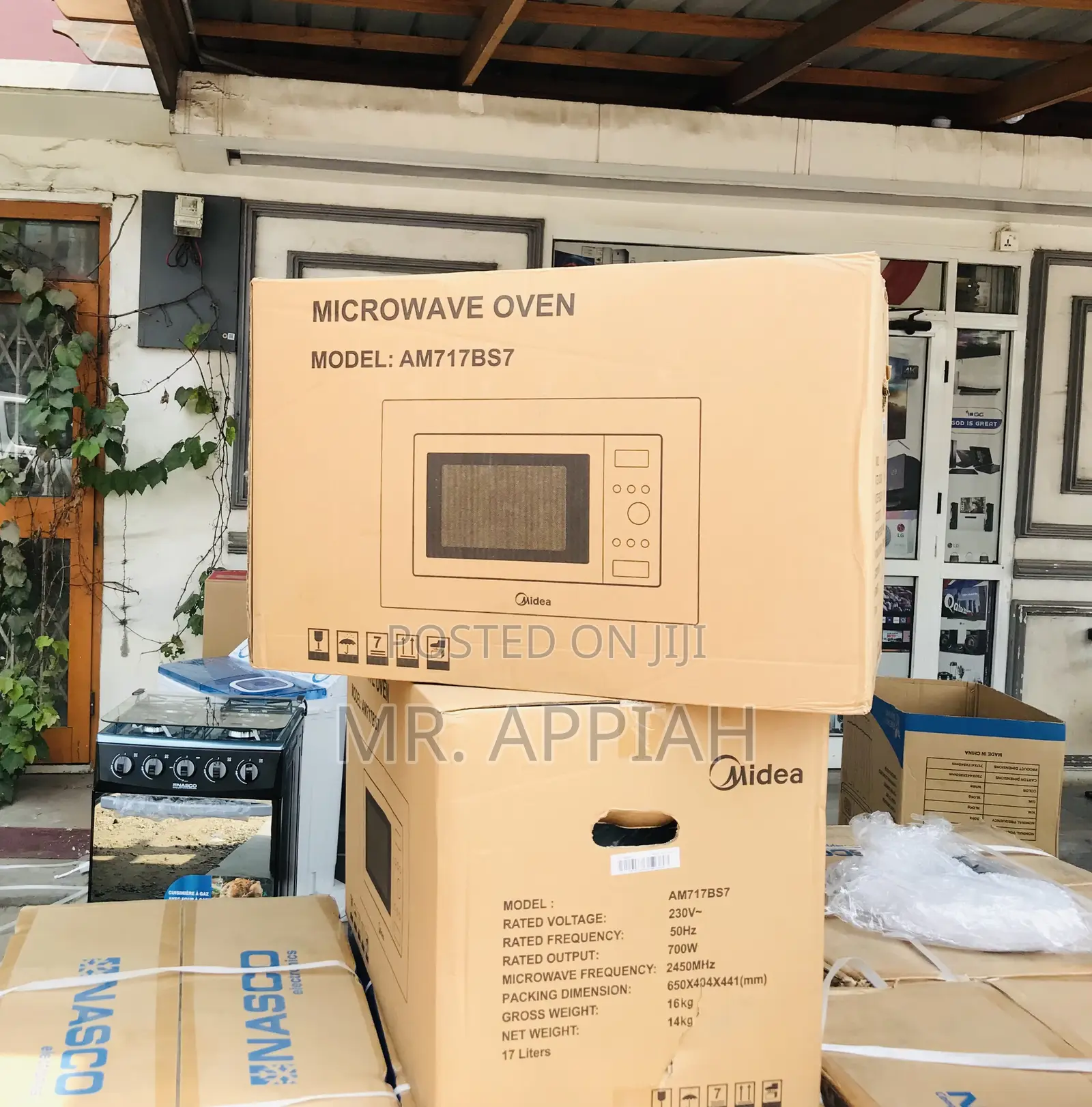 Built-in Electric Midea Am717bs7 17ltr Microwave(Silver).