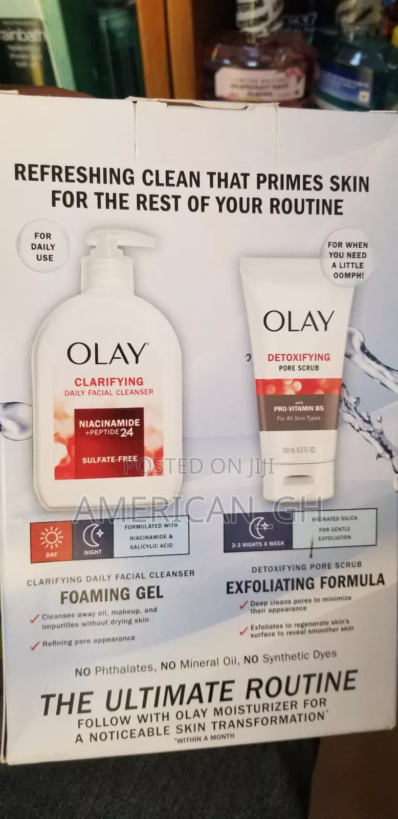 Olay Facial Cleanser and Scrub