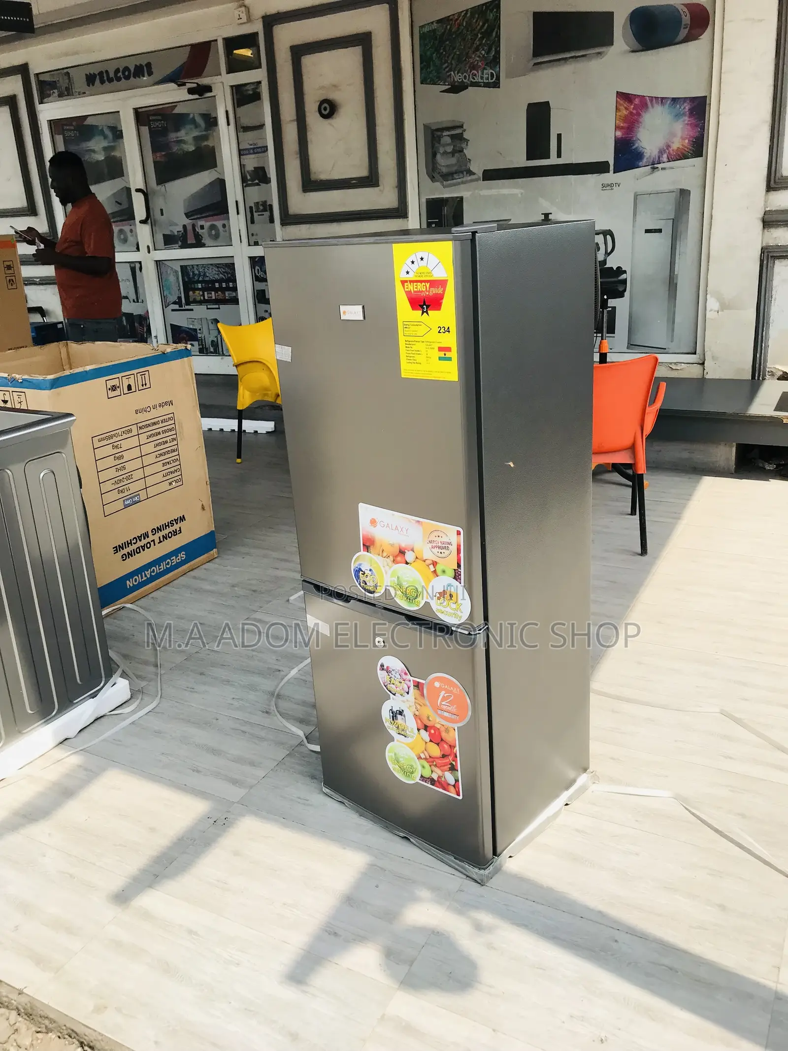 Brand New Galaxy Double Door Refrigerator GLX-200bg.