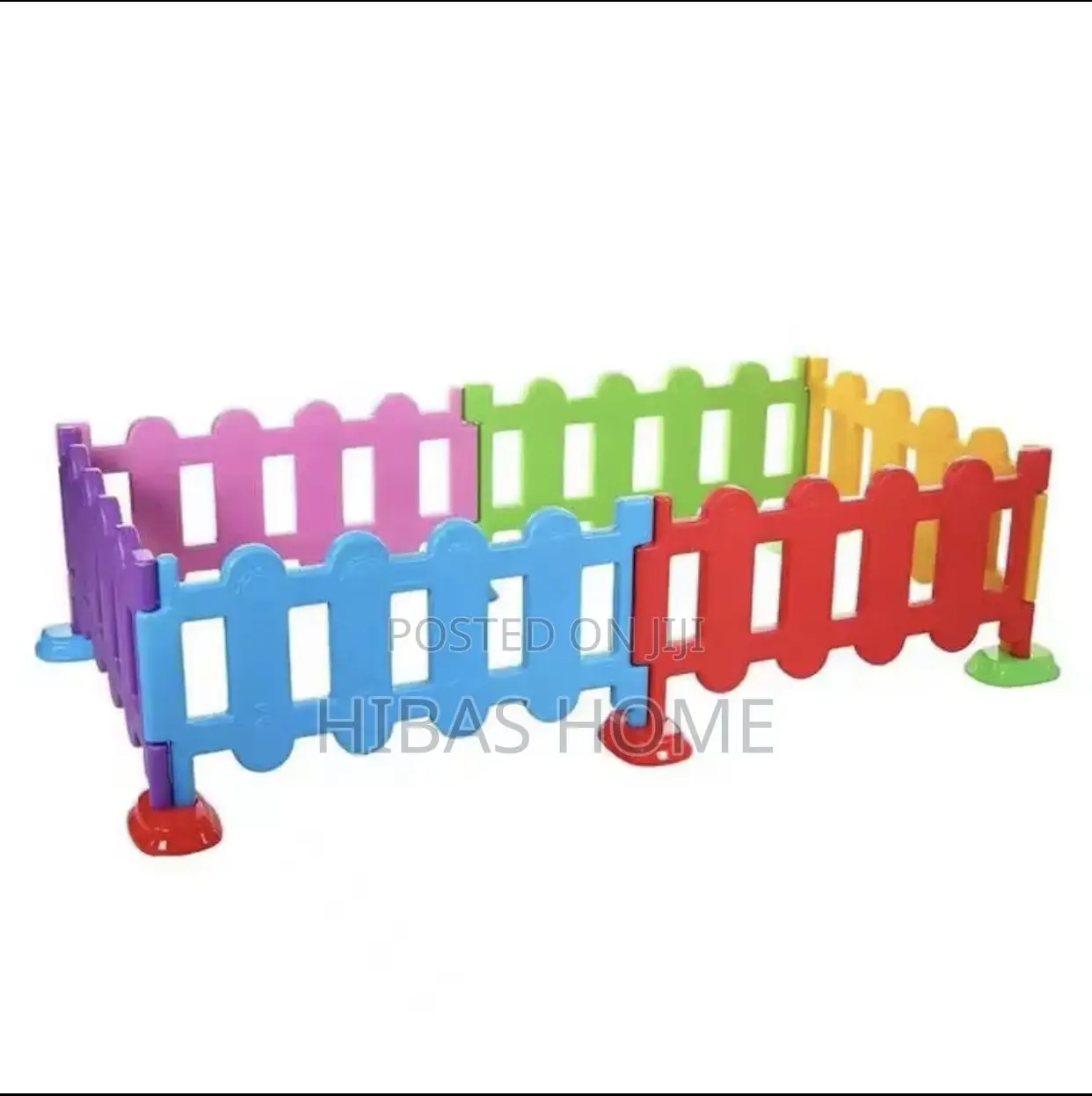 Kindergarten Colorful Playground Fence 6 Panels 155x310cm