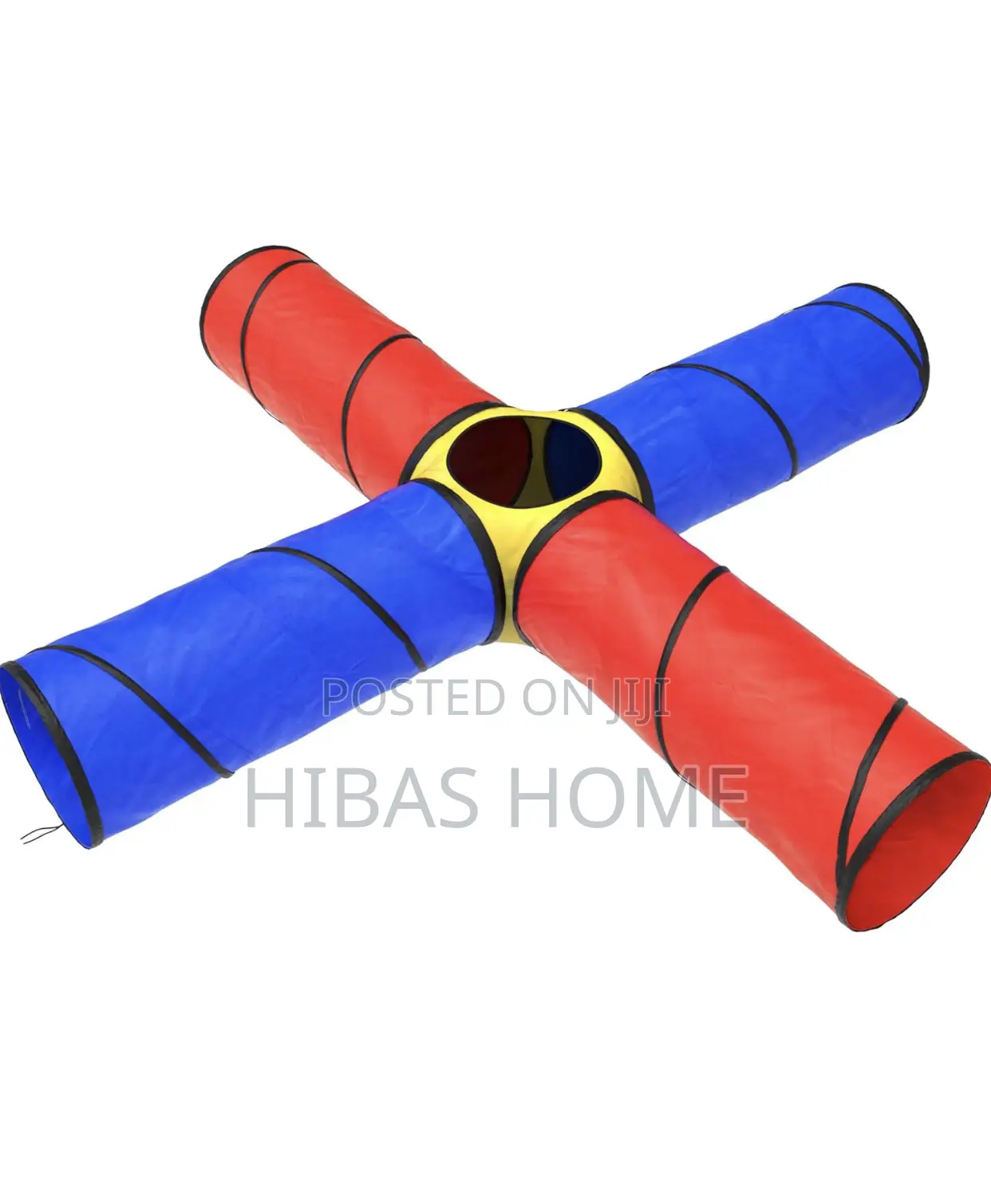 Kids Play Tunnel- 4-Way Pop Up Crawl Tunnel Tent