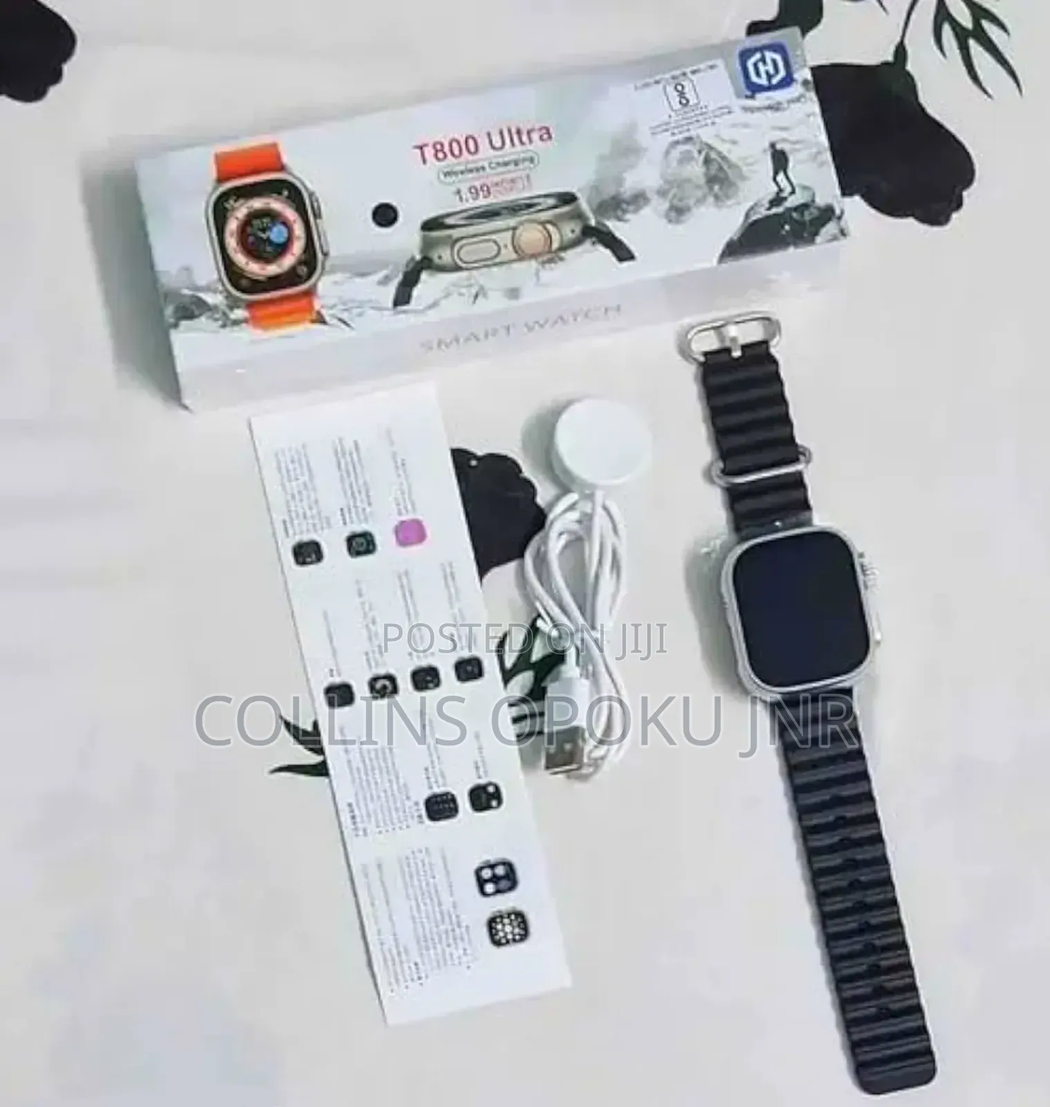 T800 Ultra Smart Watch - Black
