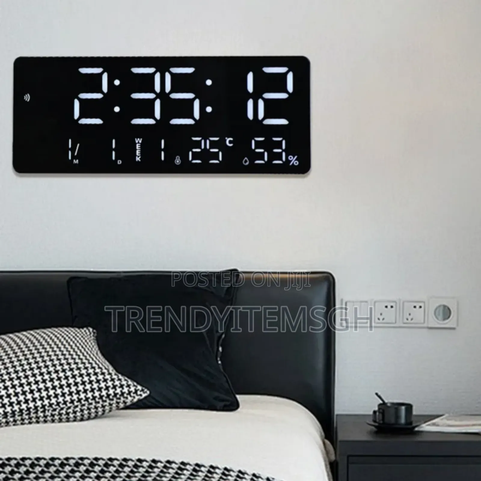 Digital Wall Clock Display Calendar
