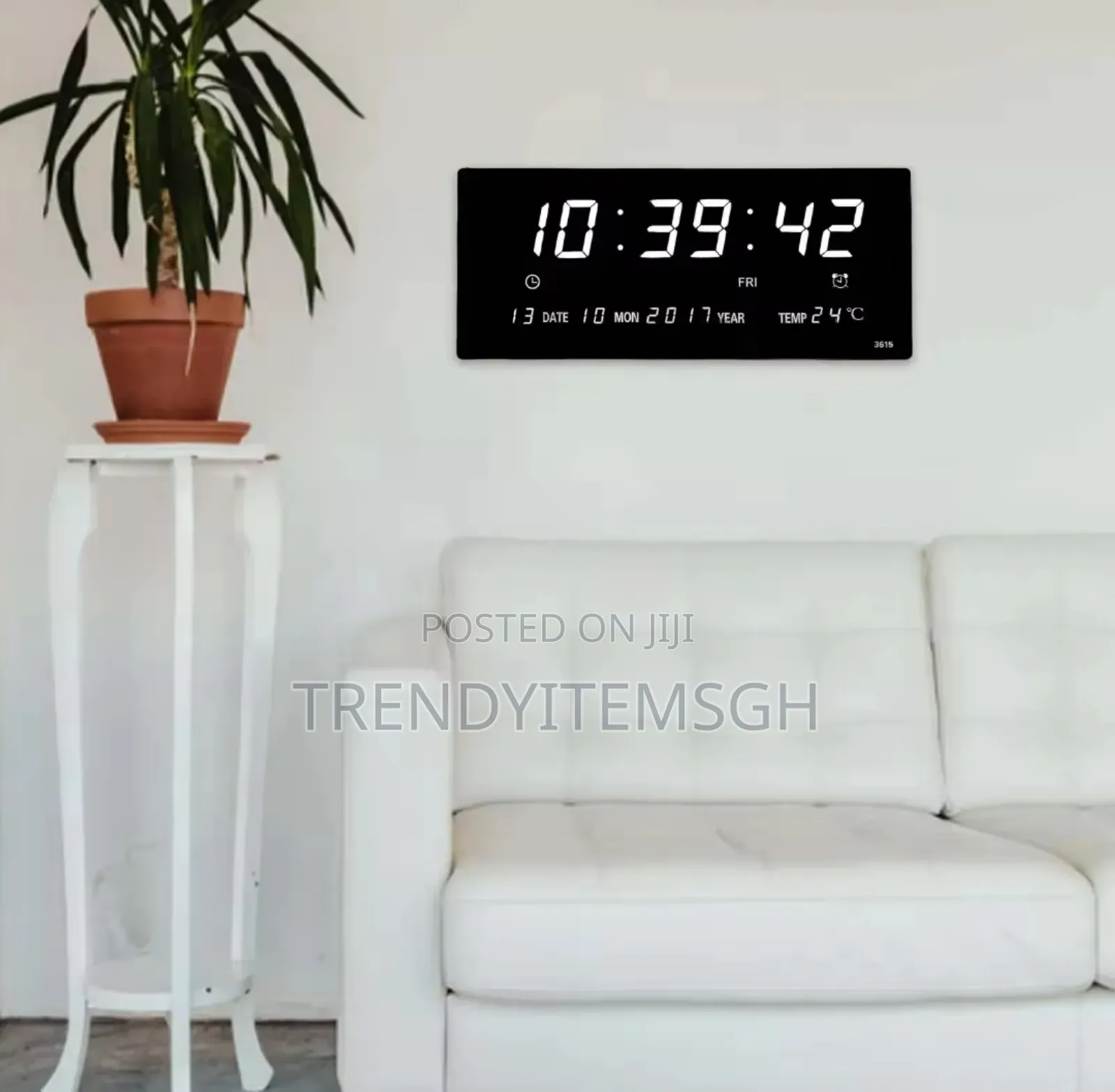 Digital Wall Clock Display Calendar