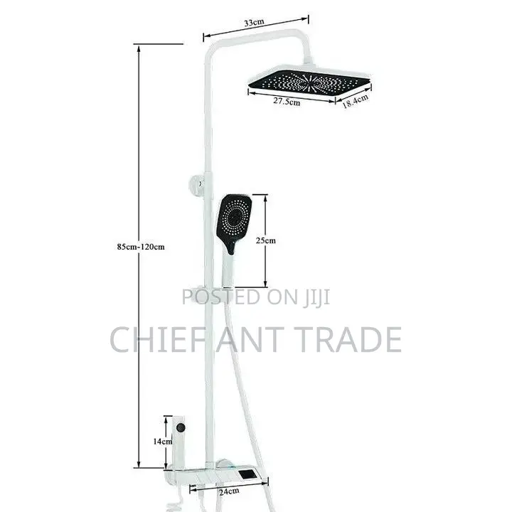 Digital Shower White 007