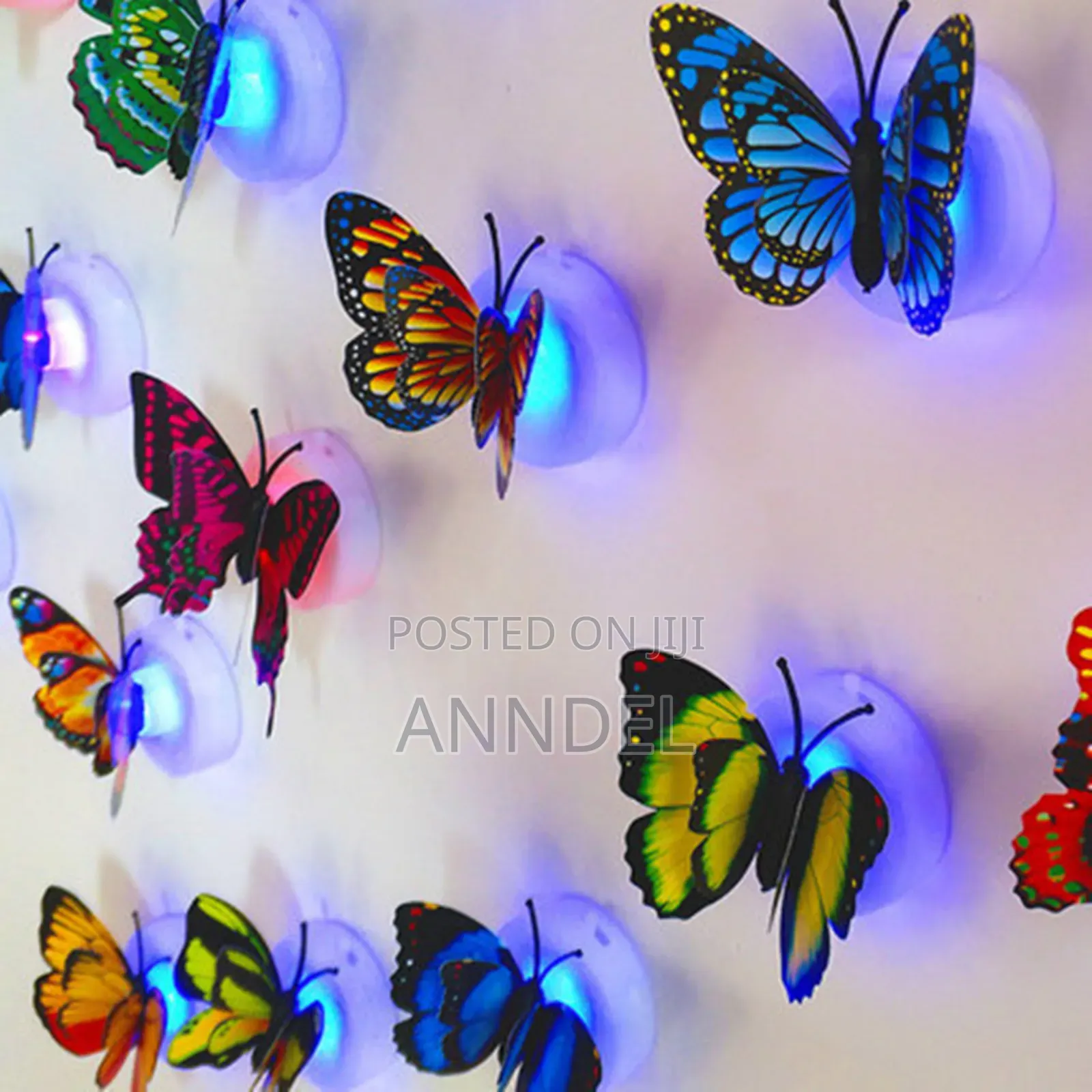 10pcs Led Light Butterfly Sticker