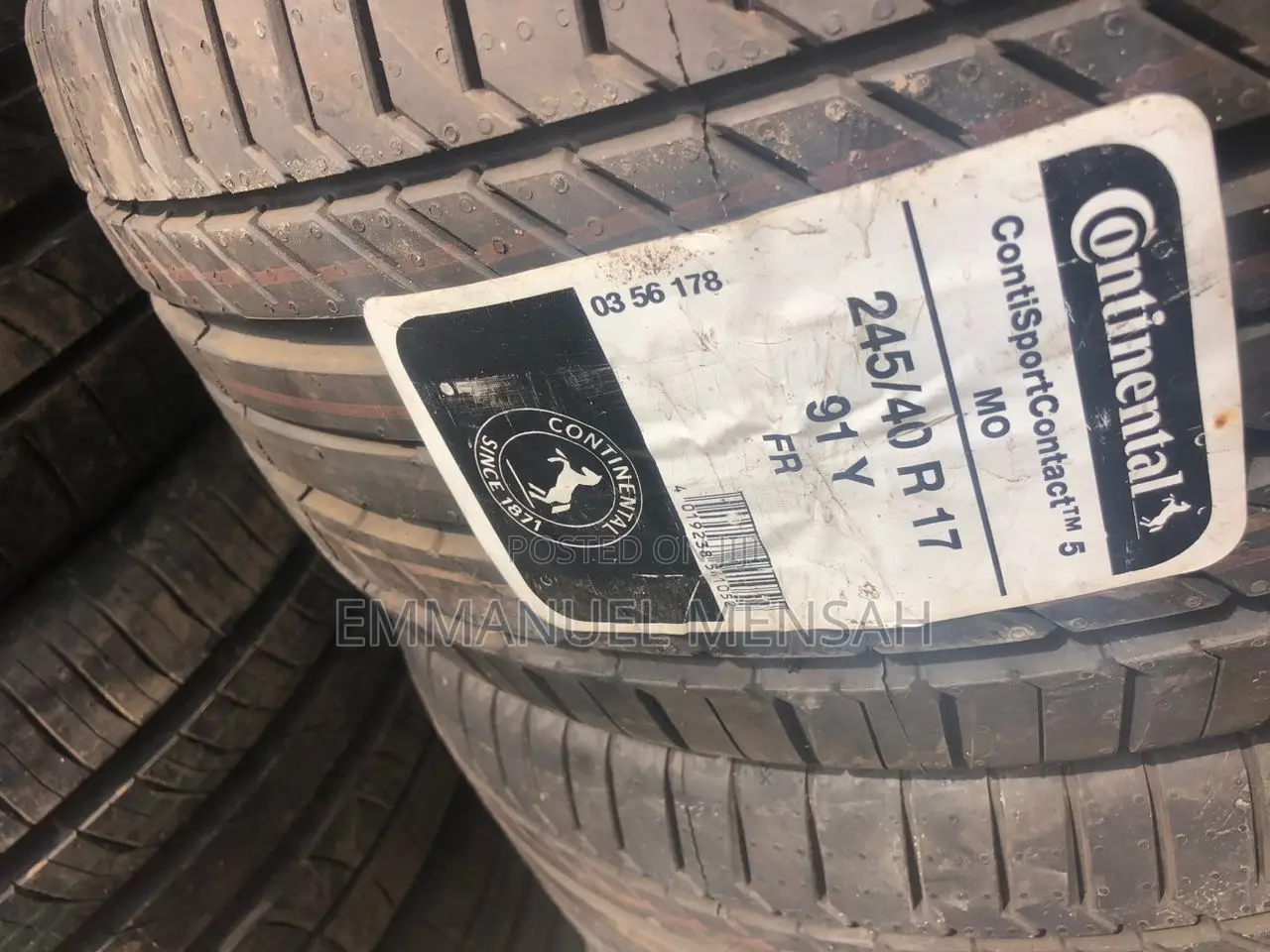 245/40 R17 Continental Contisportcontacttm 5