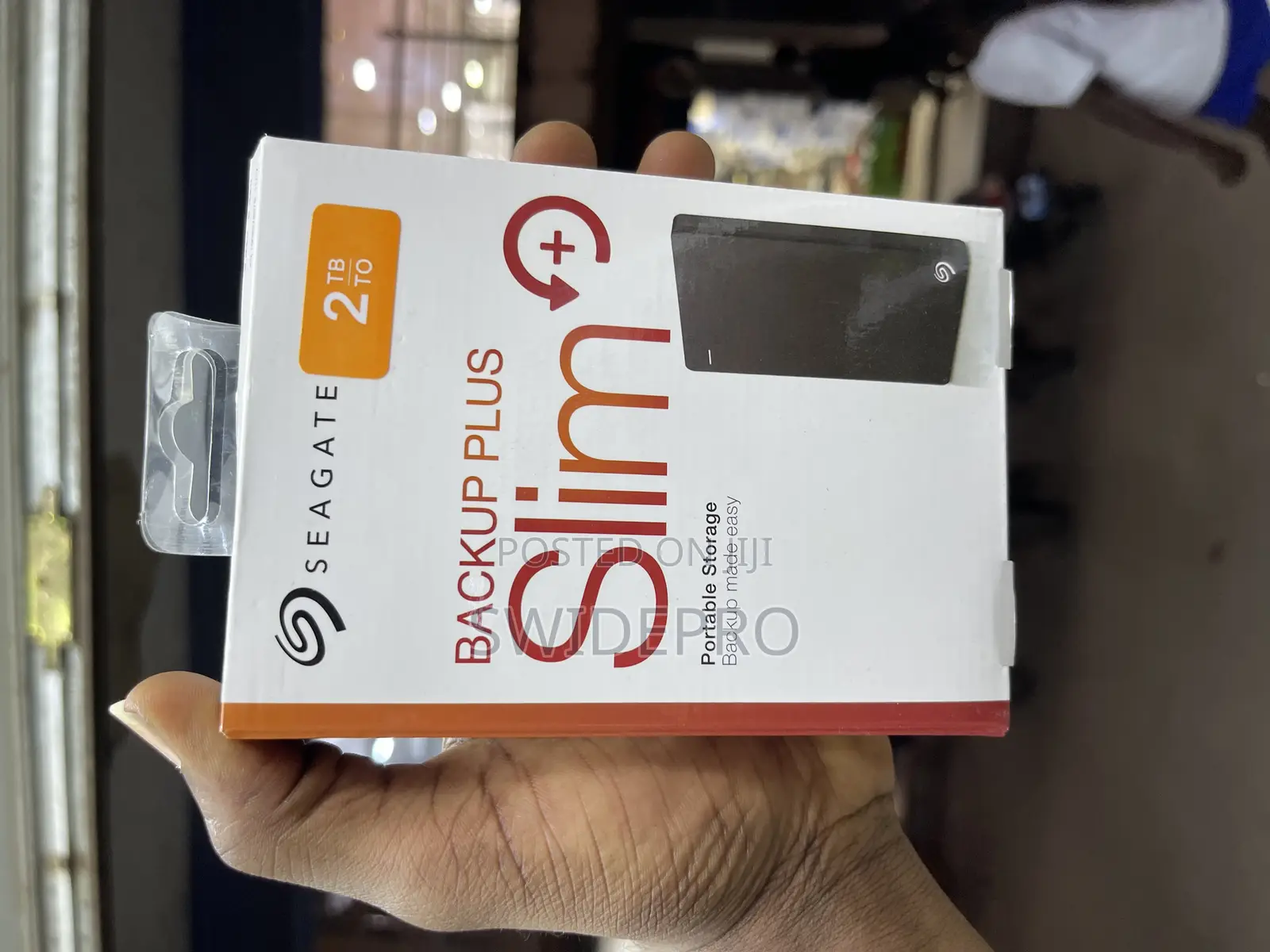 Seagate 2tb External Slim Hard Drive + Backup Plus