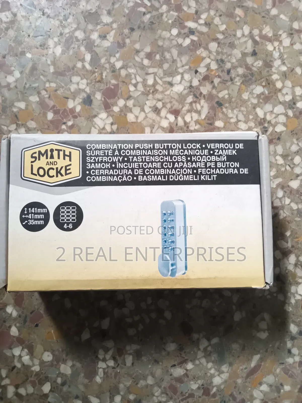 Smith and Locke Combination Push Button Lock