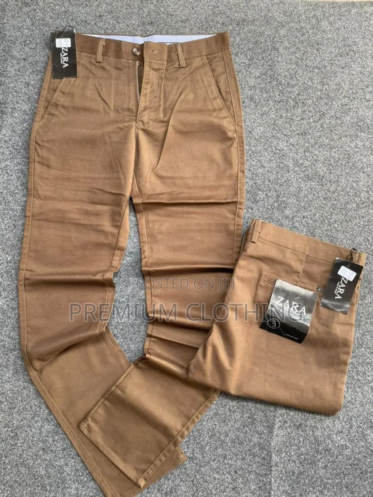 Khaki Long Trousers For Men Available