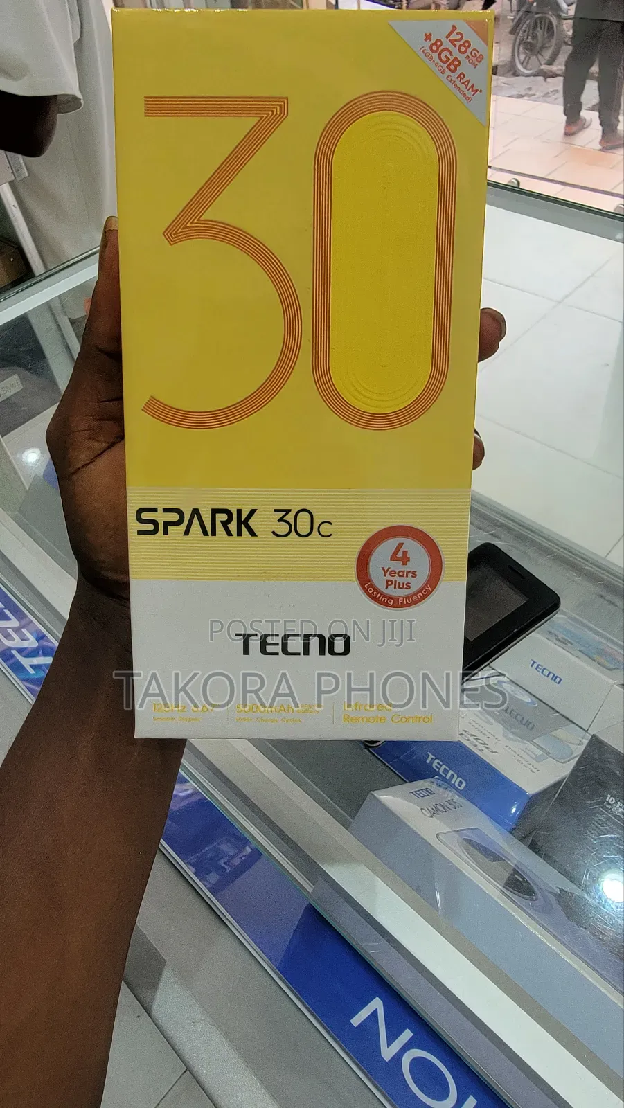 New Tecno Spark 30C 128 GB White