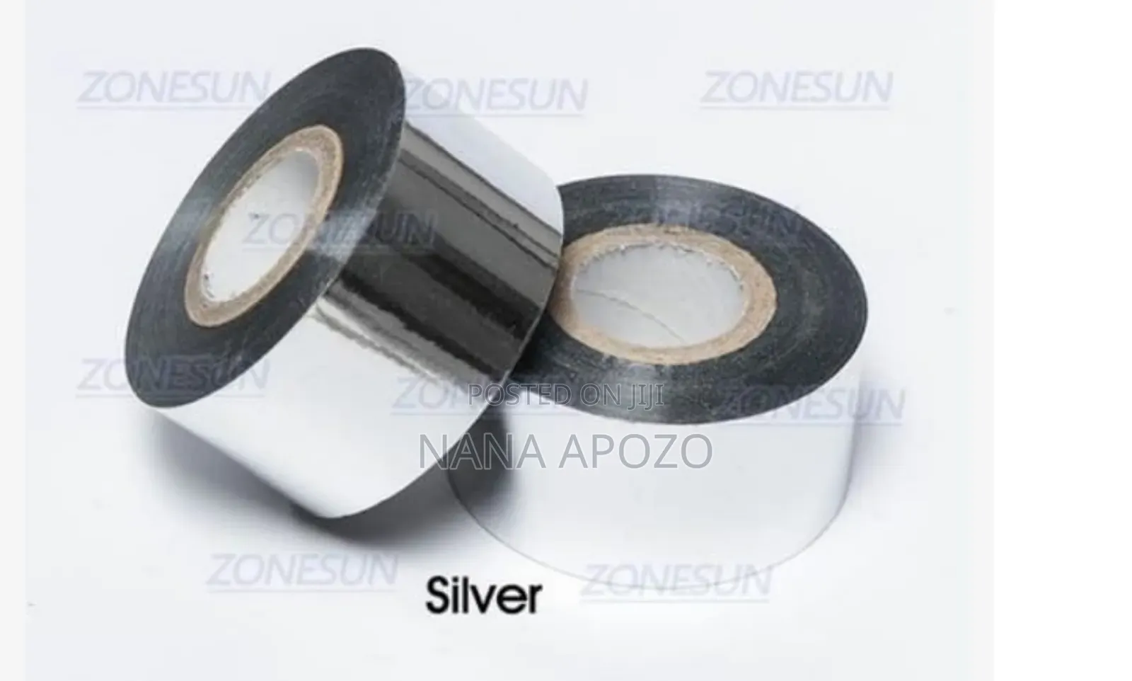 Coding Ribbon Roll Silver Color 30mmx100m