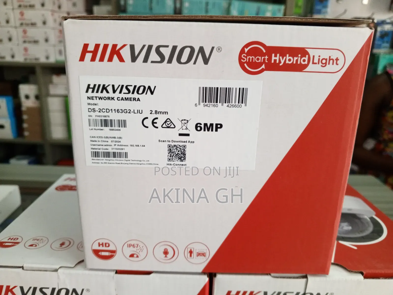 Hikvision 6 Mp Smart Hybrid Colorvu Dome Network Camera