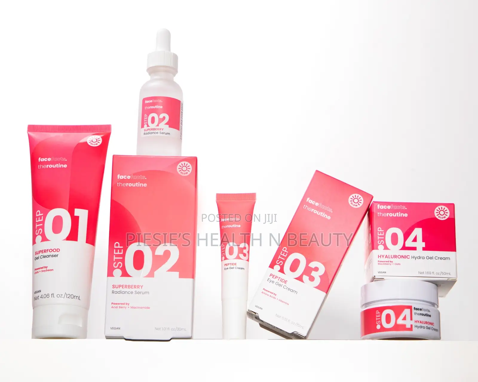 Face Facts, the Glow Routine Set 01,02,03 04