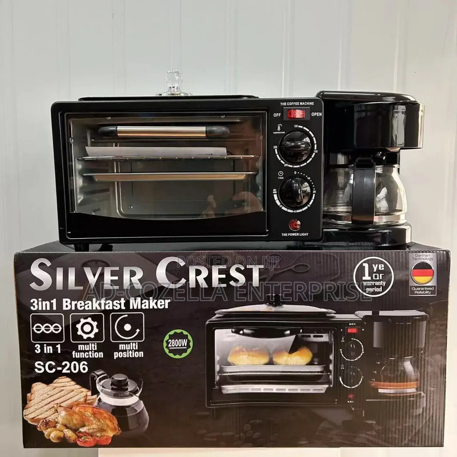 3 in 1 Breakfast Maker With Pan Cover