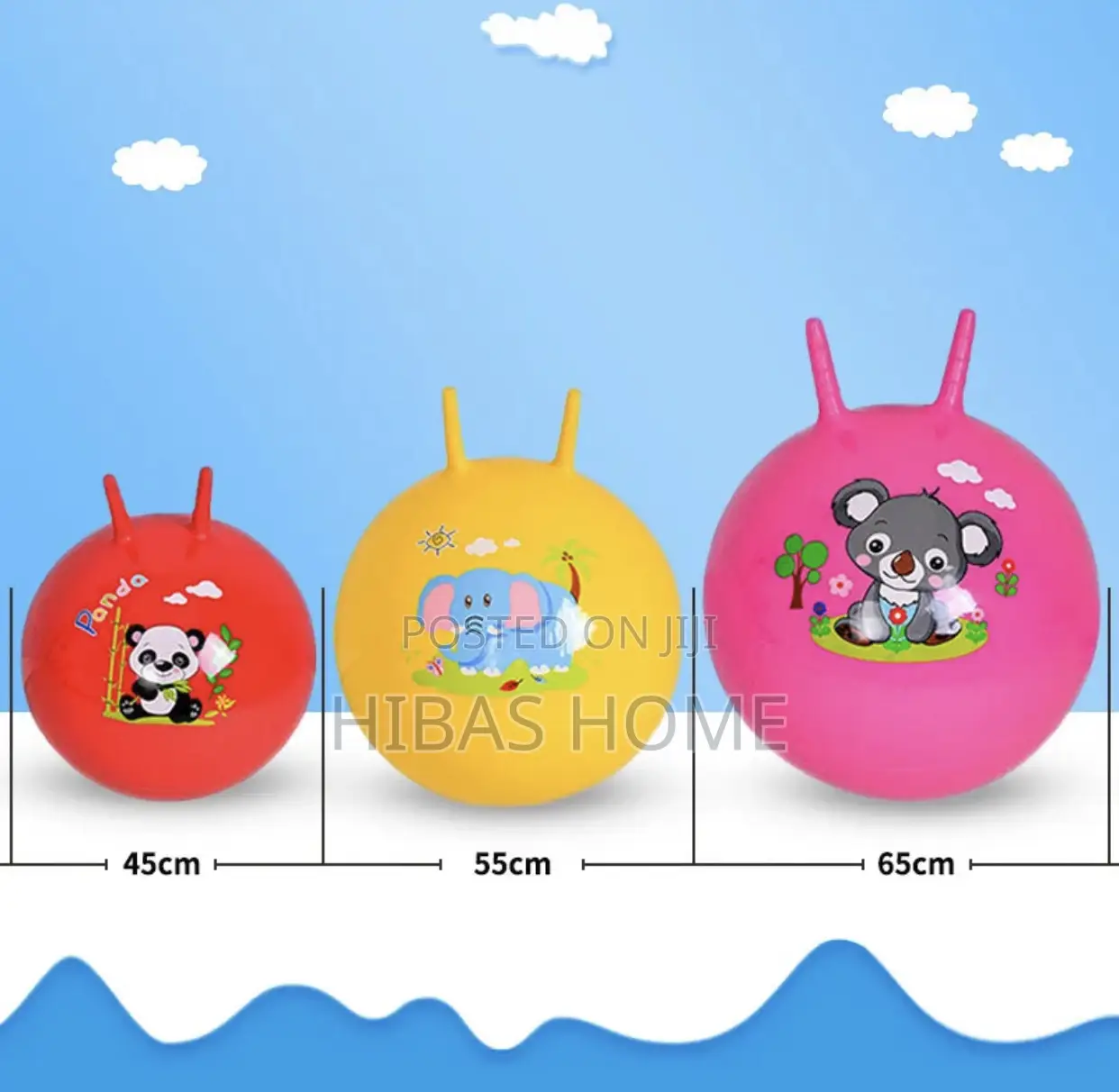 Kids Inflatable Gym Ball 55cm 65cm